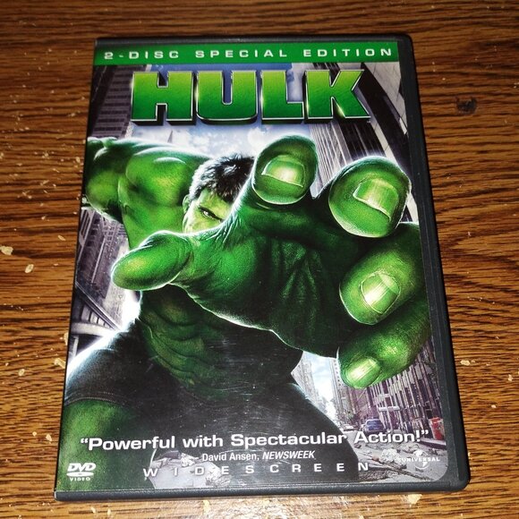 Hulk (DVD, 2003, Widescreen) Eric Bana Jennifer Connelly - Picture 1 of 4